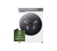HAIER HW80-B14367TU-IT LAVATRICE, Caricamento frontale, 8 kg, 14 programmi, Profondità 45,2 cm, Giri 1400 rpm, Argento/Bianco, livello rumorosità centrifuga 70 dB(A