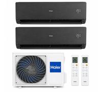 Haier Kit Condizionatore H2U14MAAOUT + 2 AS25SBBHRA-MB , Wi-Fi integrato Inverter