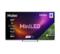 Haier M80 Series Smart TV Mini LED QLED 65'' H65M80FUX, 4K, Google TV, Dolby Vision, HDR10, Gaming 120Hz, Dolby Atmos, HDMI 2.1 x4 Haier