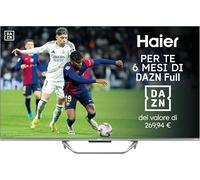 Haier QLED, 4K UHD H50Q80FUX 50'' Smart TV, Google TV, Dolby Audio, HDR 10, Telecomando Smart, Google Assistant, Bluetooth 5.1, Gaming Accelerator, USB 2.0, DBX TV, HDMI x4 [2025]