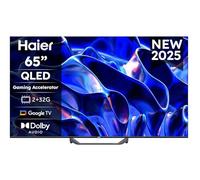 Haier QLED 4K UHD H65S81FUX 65'' Smart TV, Google TV, Dolby Audio, HDR 10, Telecomando Smart, Google Assistant, Bluetooth 5.1, Gaming 120Hz, USB 2.0, DBX TV, HDMI 2.1 x 4 [2025]