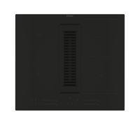Haier Serie 6 HAIH6IEMCF - Piastra a induzione con estrazione, 4 zone Flex, larghezza 60 cm, controllo scorrevole "Multislider", potenza totale 7,4 kW, 9 livelli di potenza + booster, 4 zone, nero