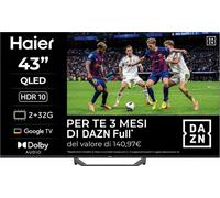 Haier Smart TV 43 QLED 4K UHD Google TV HDR10 Dolby Audio Telecomando Smart