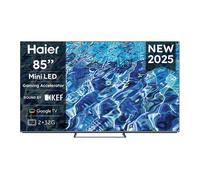 Haier Smart TV Mini LED QLED 85'' H85M80FUX, 4K, Google TV, Dolby Vision, HDR10, Gaming 120Hz, Dolby Atmos, HDMI 2.1 x4 Haier