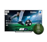 HAIER H43S80GUX TV QLED, SMART TV, 43 ", Processore CPU 4*CA55 with TEE 1.53GHz, Black