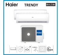 HAIER TRENDY CONDIZIONATORE DUAL 9+12 BTU INVERTER R32 A++A+ WIFI H2U14TAAOUT