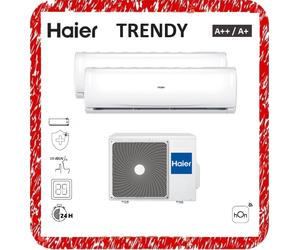 HAIER TRENDY DUAL 9+9 BTU H2U18TAAOUT CLIMATIZZATORE WIFI INVERTER R32