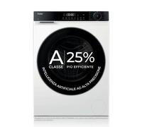 HAIER HW90-BP14357U-IT LAVATRICE, Caricamento frontale, 9 kg, 14 programmi, Profondità 52 cm, Giri 1400 rpm, Nero/Bianco, livello rumorosità centrifuga 72 dB(A