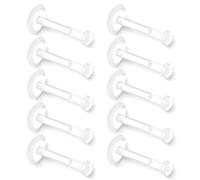 HaiFafafaing 10 orecchini in plastica da 16 g, con retro piatto, trasparenti, per sport, lavoro, chirurgia, elica, trago, labbro, labbro, piercing, gioielli, piercing per labbro, cartilagine