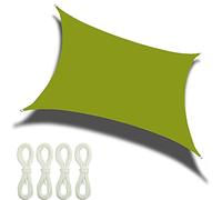 HAIFEI Tenda A Vela Rettangolare,Tende da Sole per Esterno, Impermeabile E Resistente, Protezione Raggi UV Vela Tenda,Vela Ombreggiante, Tenda A Vela per Giardino Balcone Terrazza (3 * 6 M,8)