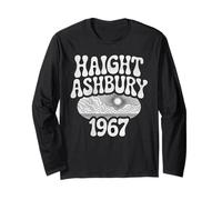 Haight Ashbury 1967 Hippie Tramonto San Francisco Boho Retro Maglia a Manica