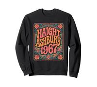Haight Ashbury 1967 Hippies, Musica da Concerto Vintage Anni '60, retrò Felpa