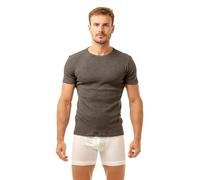 Haigman Confezione da 2 magliette termiche con scollo rotondo, Grigio, M