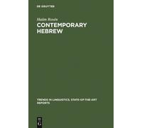 Haiim Rosén Contemporary Hebrew (Copertina rigida)