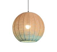HAIIQU Paralume per Lampada A Sospensione in Corda di Canapa Blu Paralume per Lampada A Globo Lampadario per Interni E27 Intricato Illuminazione Industriale Moderna A Lanterna