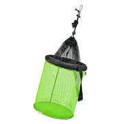 Haiki Cestino da Pesca Mobile da 25 Cm/35 Cm Piegabile Esche Nette Pieghevoli in Gabbia per Mantenere Lieviti Pesci A Gamberi A Base Pesce Galleggiante Porta Pieghevole Esche in Nylon Gabbia