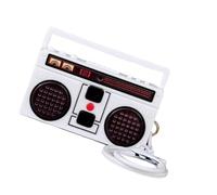 Haiki Keychain Retro Retro Registrazione Pendiari Divertenti per Leggi Musicali Divertenti Accessori retrò per Piccoli Retrogrammi Portachiavi.