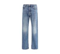 Haikure Blue Cotton Straight-Leg Jeans - W31