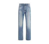 Haikure Blue Cotton Straight-Leg Jeans - W32