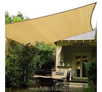 HAIKUS Tenda a Vela Rettangolare 3x5 m, HDPE Traspirante, Vela Telo Ombreggiante 5x3 m, Tenda da Sole per Esterno, Giardino, Terrazzo, Sabbia