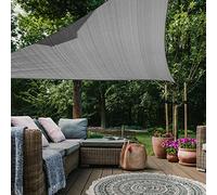HAIKUS Tenda a Vela Triangolare 4x4x4 m Traspirante, Telo Ombreggiante Triangolo 4x4 x4 m, Tende da Sole per Esterno Giardino Terrazzo, Grigia Scura