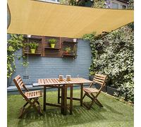 HAIKUS Tenda Vela Rettangolare 2x4 m Traspirante, Tela Vela Ombreggiante 4x2 m, Telo Telone Ombreggiante per Esterno, Giardino, Terrazzo, Balcone, Sabbia