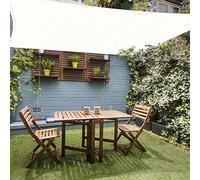 HAIKUS Tenda Vela Rettangolare 3x4 m Traspirante, Tela Vela Ombreggiante 4x3 m, Telo Telone Ombreggiante per Esterno, Giardino, Terrazzo, Balcone, Bianca