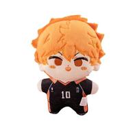 Haikyuu - Cuscino in peluche di Nishinoya Yu, 20 cm, a forma di anime, in cotone PP, morbido, imbottito, per auto, borsa, portachiavi, decorazione per divano e casa, ciondolo per i fan (Hinata Shoyo)