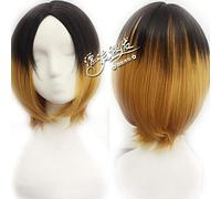 Haikyuu !! Parrucche Cosplay Hinata Syouyou Corta Riccia Capelli sintetici Anime Haikyuu Kenma Kozume Parrucca cosplay Universale Taglia unica Kenma Kozume 319