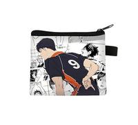 Haikyuu Portamonete per bambini Shoyo Hinata Borsa per il cambio, piccola borsa con stampa di cartoni animati, portamonete anime con cerniera Design Tobio Kageyama Portafogli Borse Regali, Tipo 26,