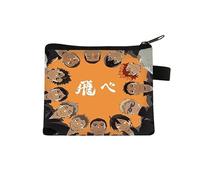 Haikyuu Portamonete per bambini Shoyo Hinata Borsa per il cambio, piccola borsa con stampa di cartoni animati, portamonete anime con cerniera Design Tobio Kageyama Portafogli Borse Regali, Tipo 6.,