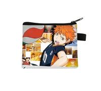 Haikyuu Portamonete per bambini Shoyo Hinata Borsa per il cambio, piccola borsa con stampa di cartoni animati, portamonete anime con cerniera Design Tobio Kageyama Portafogli Borse Regali, Tipo 7.,
