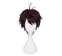 Haikyuu Tetsurou - Parrucca per cosplay, gioco di ruolo, colore nero, al contrario, corti, per donne, uomini, ragazzi, ragazze, Halloween, weekend party (Tetsurou)