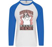 Hail Il Tutti Mighty Frenchie Bulldog Francese Cane Uomo L/S Baseball T-Shirt
