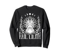 Hail Lilith Halloween Giorno dei Morti Satanico Goth Gothic Felpa