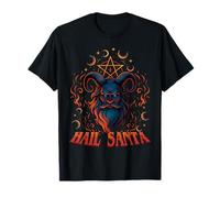 Hail Santa Heavy Happy Solstice Hate Christmas Wiccan Maglietta