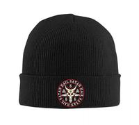 Hail Satan Baphomet in Occulto Pentagramma Invertito Cappello Lavorato A Maglia Beanie Cappello Invernale Caldo Hip Hop cap per Uomo Donna