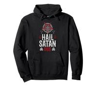 Hail Satan I Satanismo I Black Death Metal Felpa con Cappuccio