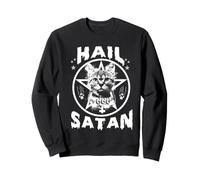 Hail Satan Meow Demonic Cat Kitty 666 Funny Cats Felpa