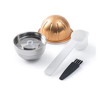 HAILASRE Capsule di caffè riutilizzabili in acciaio inossidabile per VERTUO Next+capsule di caffè vuote in alluminio - 80+150+230ml ciascuno 3pcs