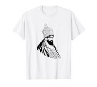 Haile Selassie Ethiopian King of Crown Jamaican Rasta Maglietta