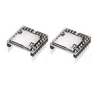 Hailege 2 pezzi Lettore MP3 Mini lettore MP3 Modulo vocale audio Scheda TF Scheda disco U DFPlayer Modulo audio vocale