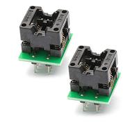 Hailege 2 pezzi SOIC8 SOP8 a DIP8 EZ Adattatore per programmatore Modulo convertitore con presa adattatore per programmatore a corpo largo da 150 mil