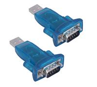 Hailege 2 pezzi USB 2.0 a RS232 Chipset CH340 Convertitore seriale 9 pin USB 2.0 a RS232c Adattatore per Win7 / 8