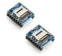 Hailege 2 pezzi WTV020-SD U Lettore audio su disco Modulo audio MP3 Modulo vocale con slot per scheda SD UART 232
