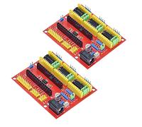 Hailege 2pcs CNC Shield V4 Scheda di espansione per macchina per incisione per stampante 3D / Nano / A4988 Schede di azionamento passo-passo Reprap