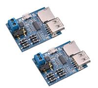 Hailege 2pcs TF Card U Disk Play Modulo Lettore Di Decodifica MP3 Con Amplificatore Audio Modulo Lettore di Decodifica Audio Micro USB 5V Alimentazione