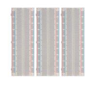 Hailege 3 pezzi 830 cravatte senza saldatura Protype Breadboard senza saldatura BreadBoard senza saldatura 165 ø 5 û ́0 MM per circuito collega esperimento elettronico