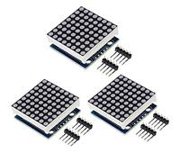 Hailege 3 pezzi 8x8 Modulo display a LED a matrice di punti 5V Controllo MCU 8x8 LED A matrice di punti Kit fai da te