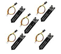 Hailege 5 pezzi Modulo sensore di umidità del suolo capacitivo ad ampia tensione 3,3~5,5 V con cavo per